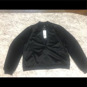 Adidas satin/fleece jacket